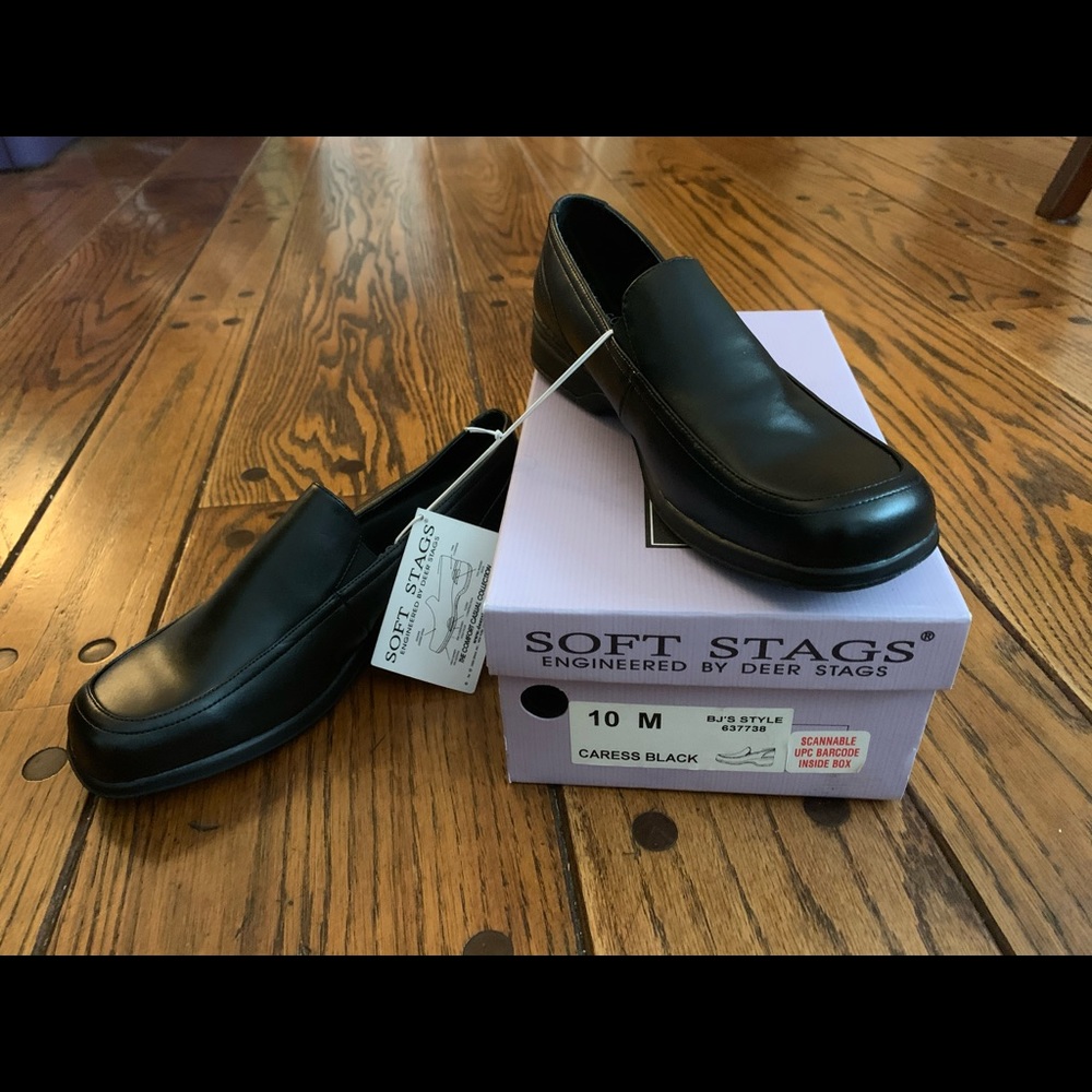 Soft Stags Black Clogs NWT